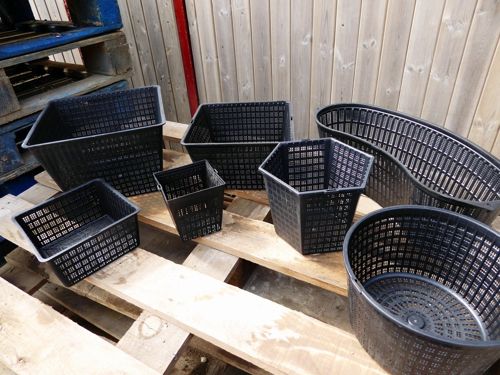 10x Planting Basket Plastic Round Aquatic Pots Baskets for Water Plants Pond MR 